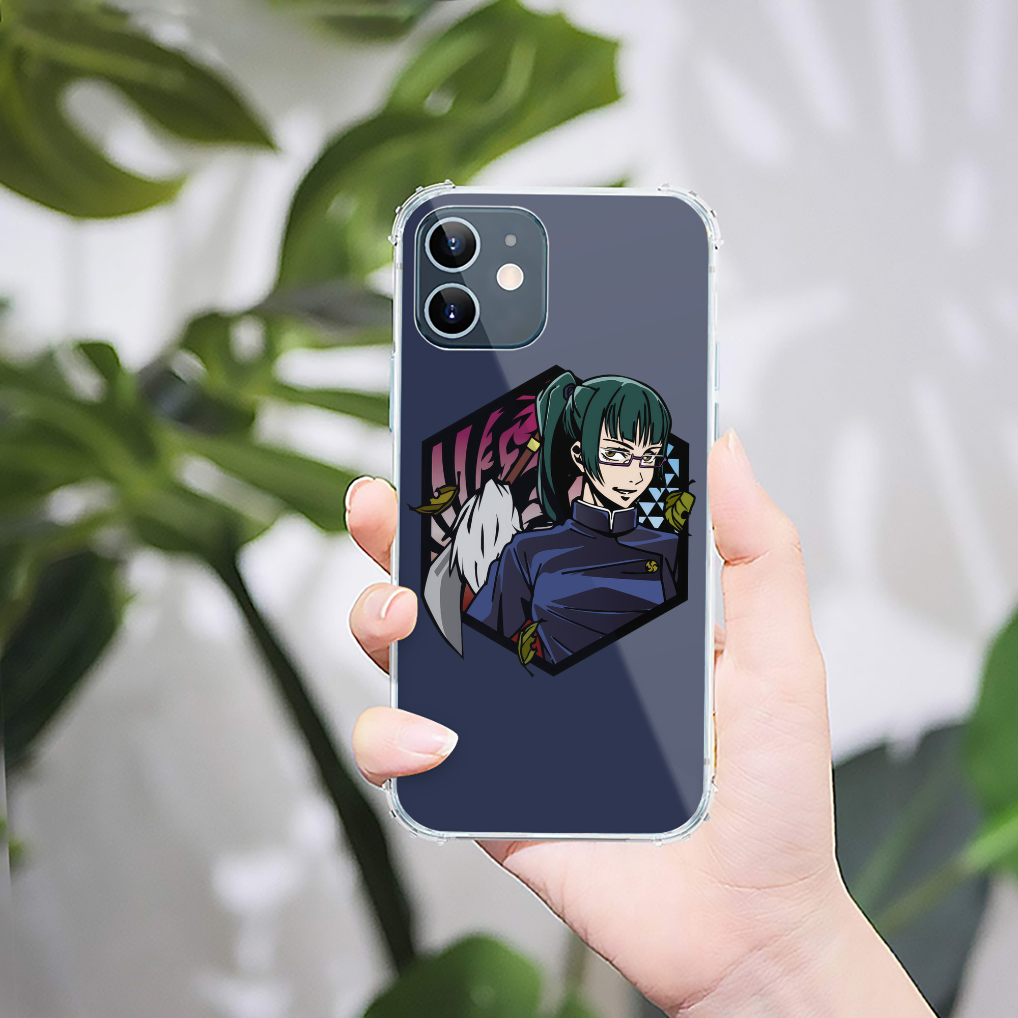 （画像用） 呪術廻戦 Jujutsu Kaisen 【iPhone 12シリーズ対応】透明スマホケース（クリアソフトケース）